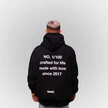 Lade das Bild in den Galerie-Viewer, Black Hooded Back Print