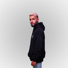 Lade das Bild in den Galerie-Viewer, Black Hooded Back Print