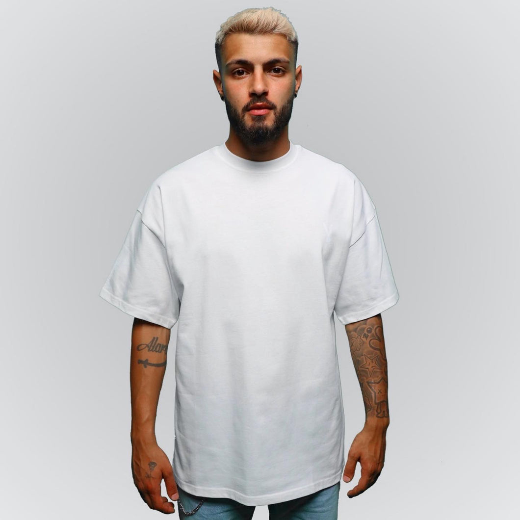 White Tee Print